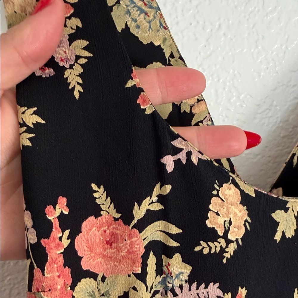 Vintage y2k Nanette Lepore Floral boho cottagecore fairycore tea Maxi Dress - Picture 8 of 14